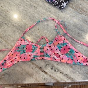 Jolyn tieback top watermelon print